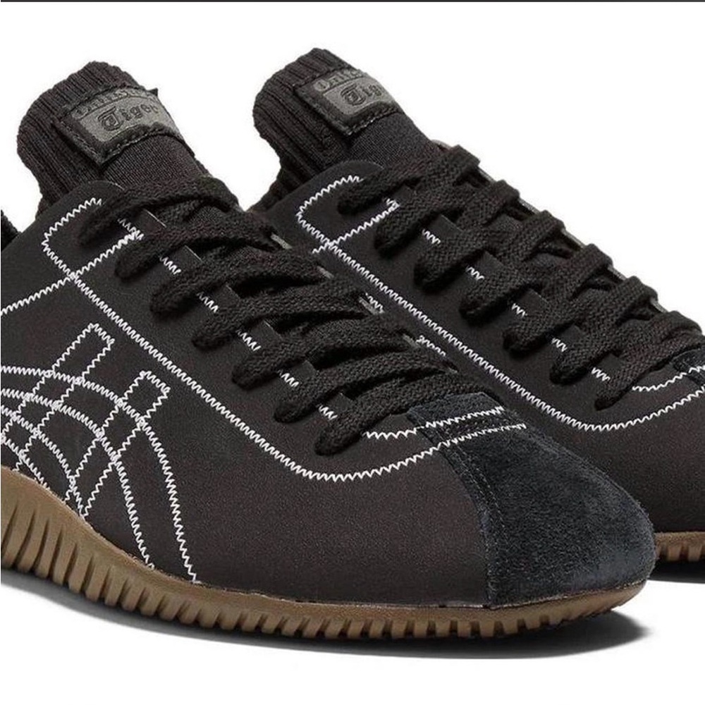 Onitsuka Tiger by Asics Black Gum Classic Lace-Up Sneakers